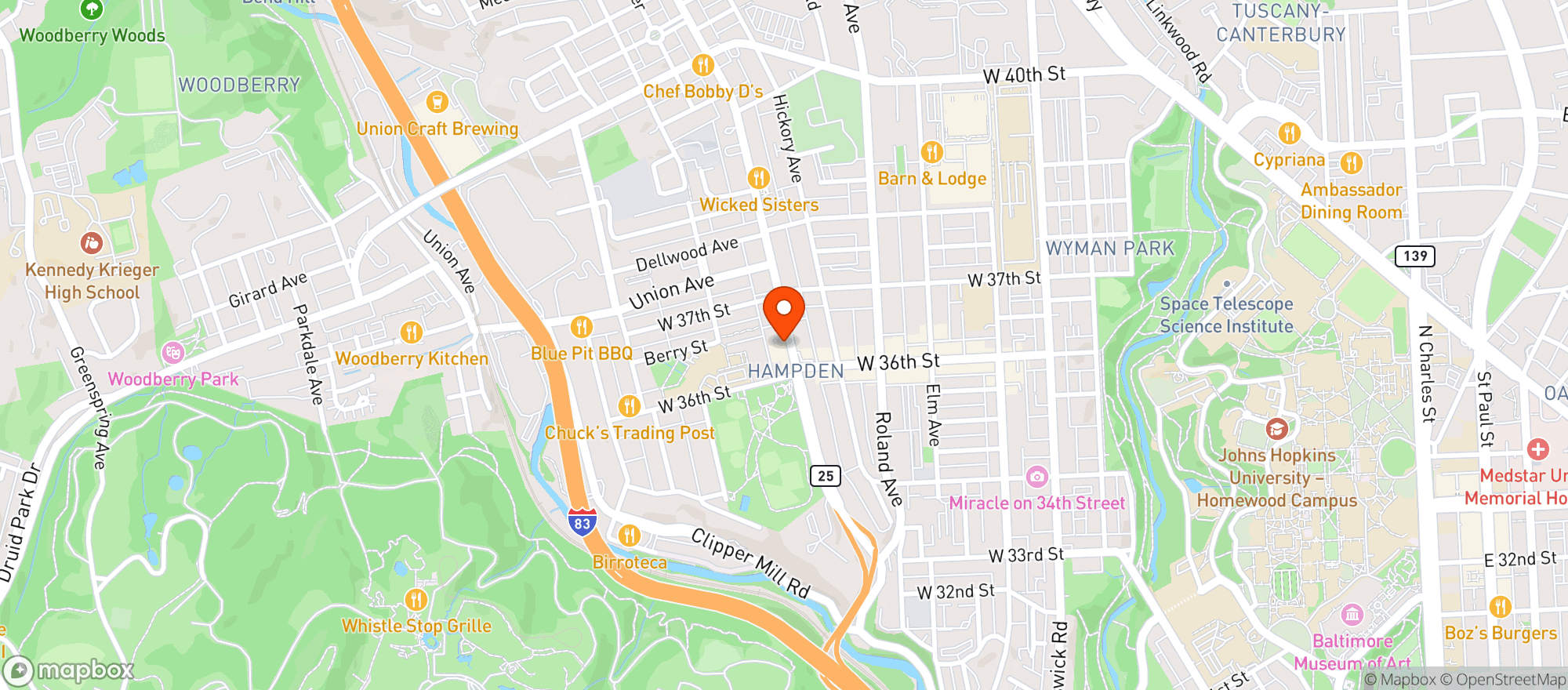 Map showing Nepenthe Brewing Co