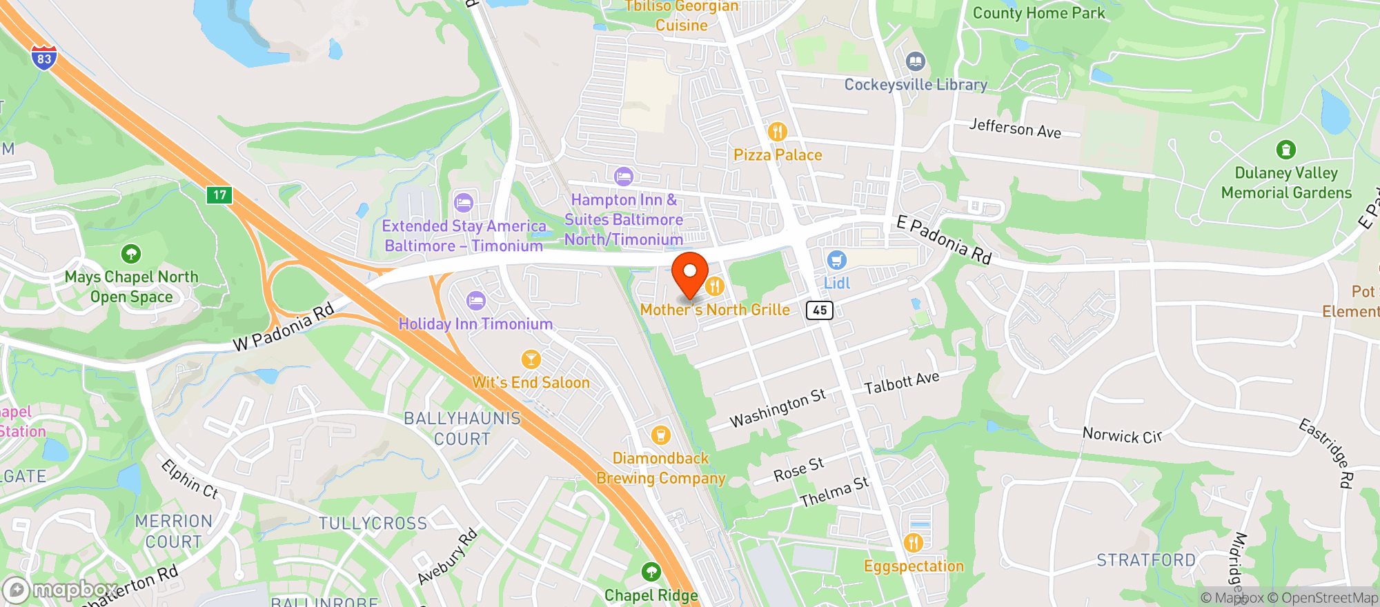 Map showing Broad Street Liquors