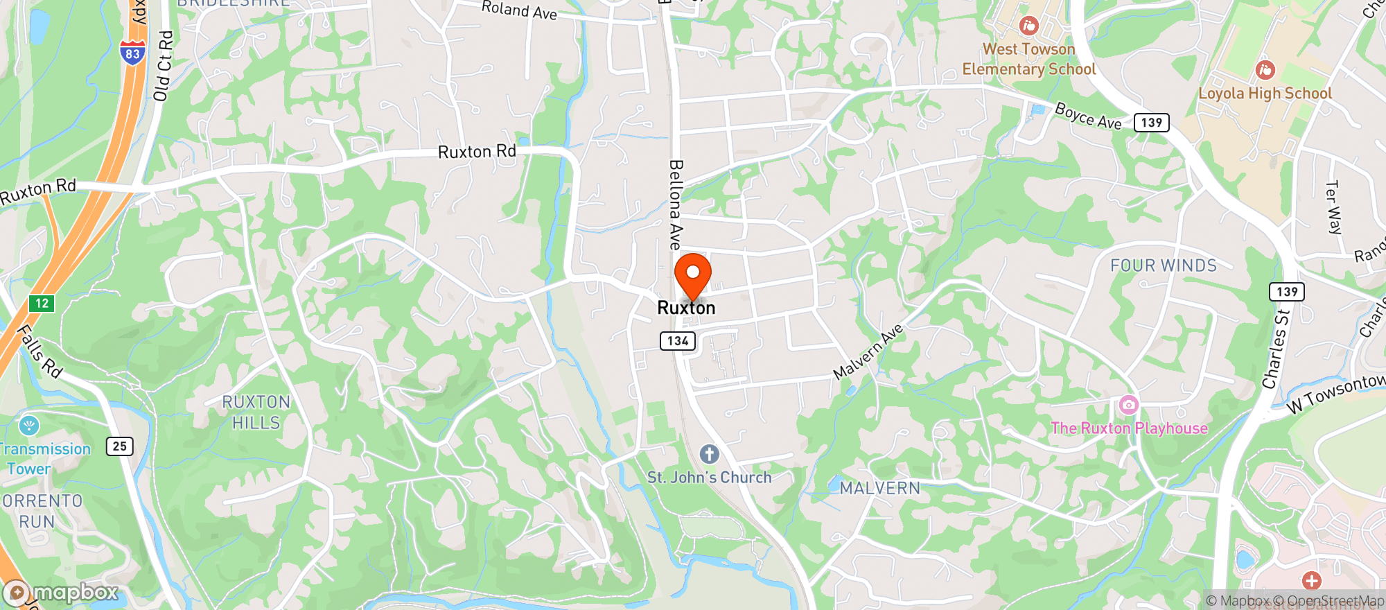 Map showing Ruxton Mercantile