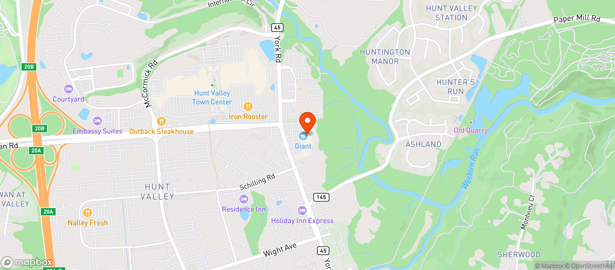 Map showing Giant