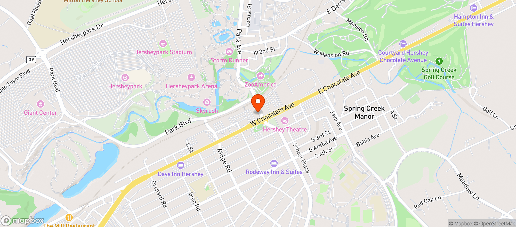 Map showing Devon Seafood Grill