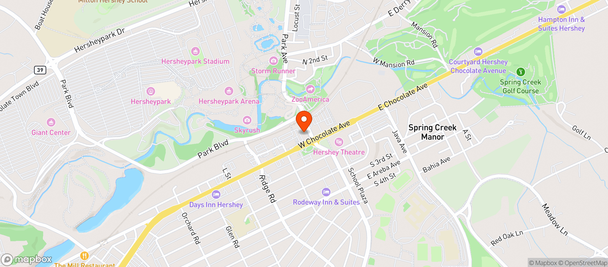 Map showing Houlihans #210