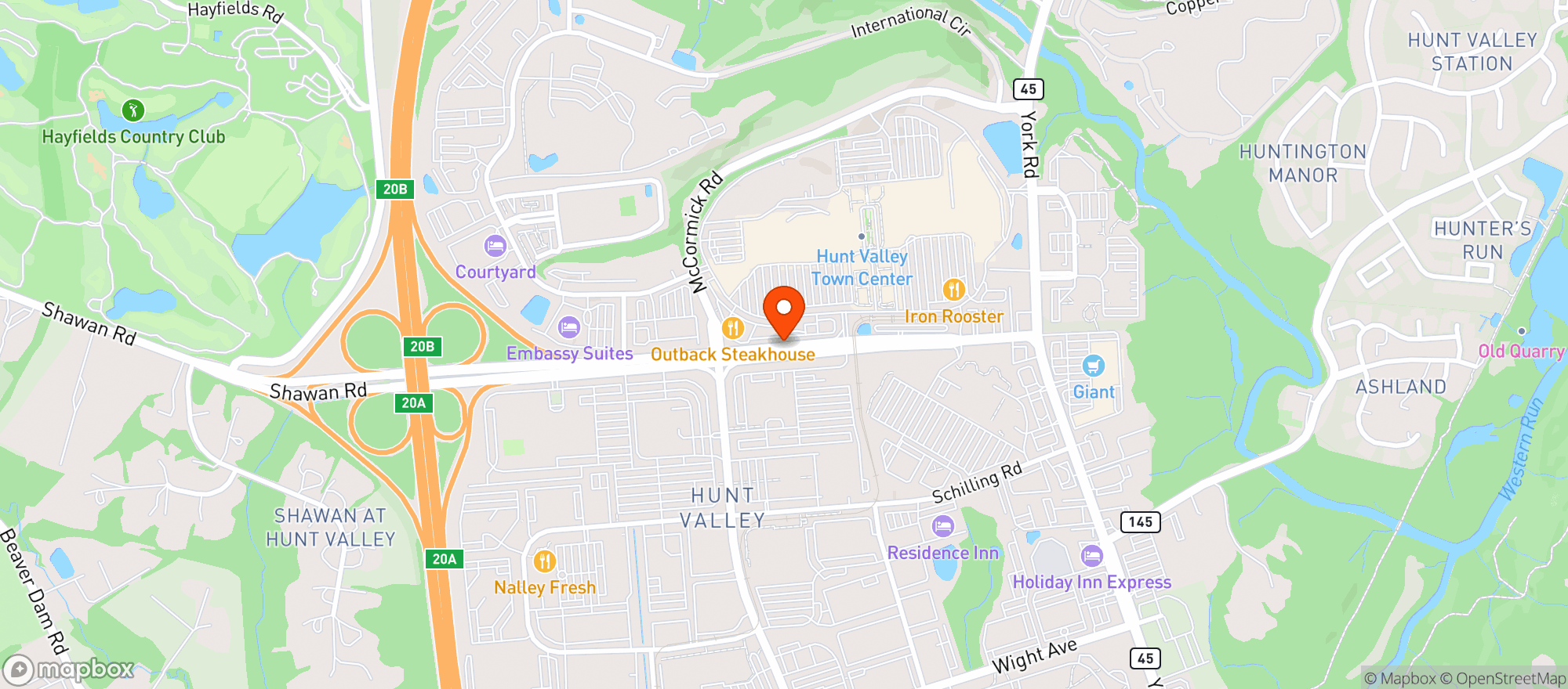 Map showing Wegmans