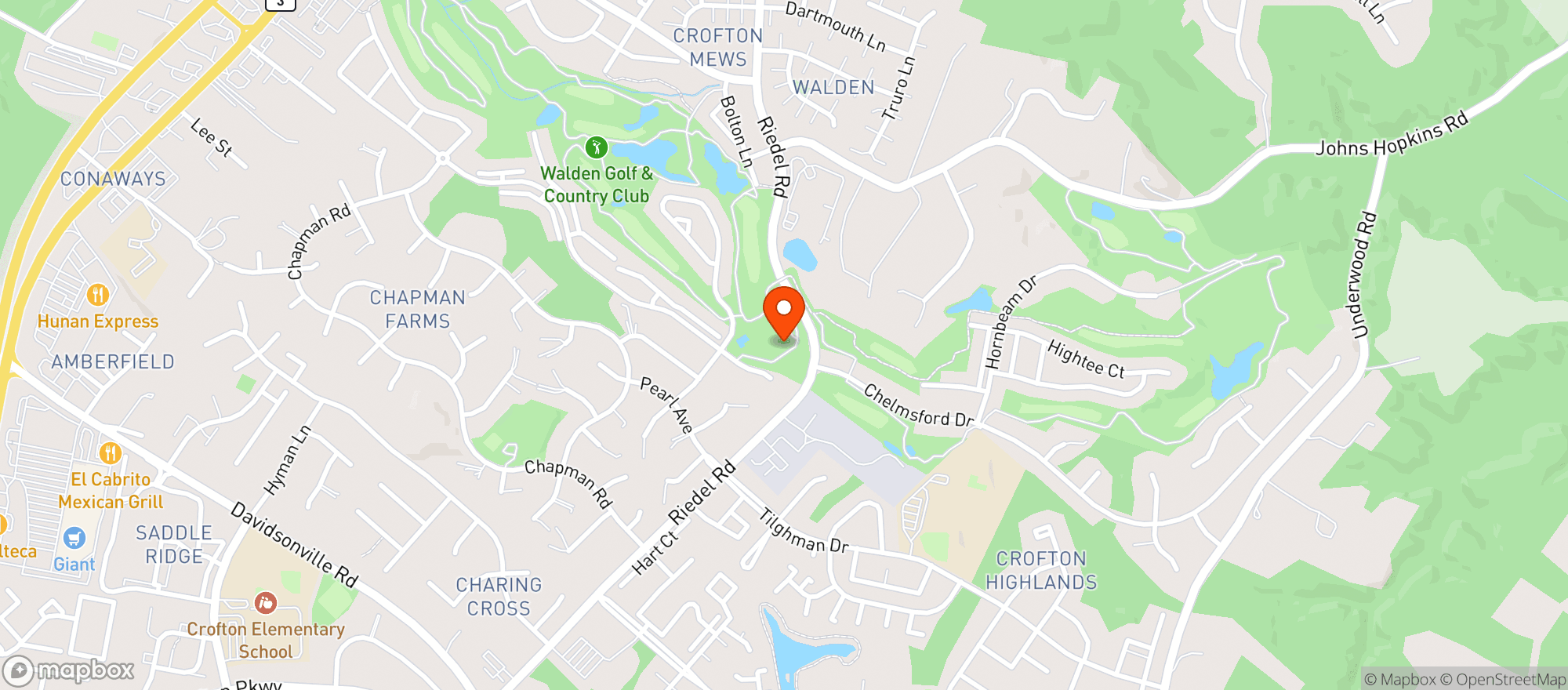 Map showing Paint Nite
