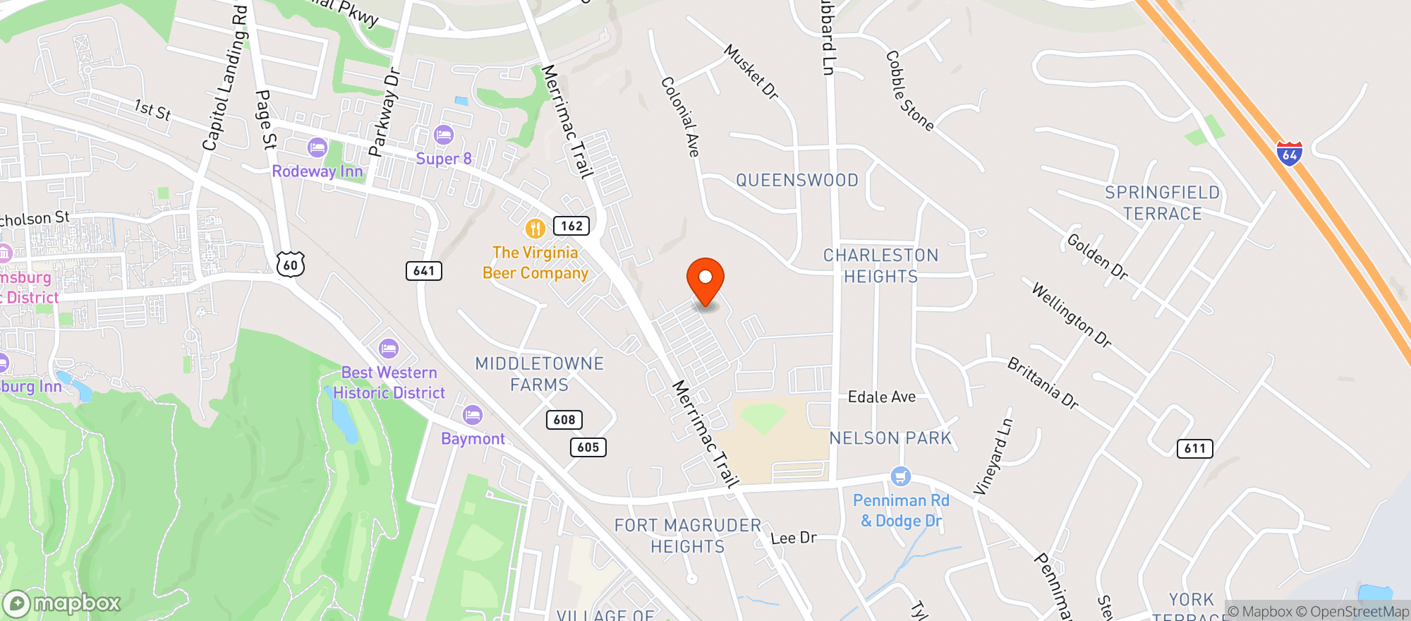 Map showing Food Lion