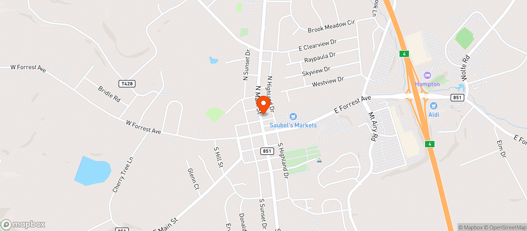 Map showing Shrewsbury Beer & Soda