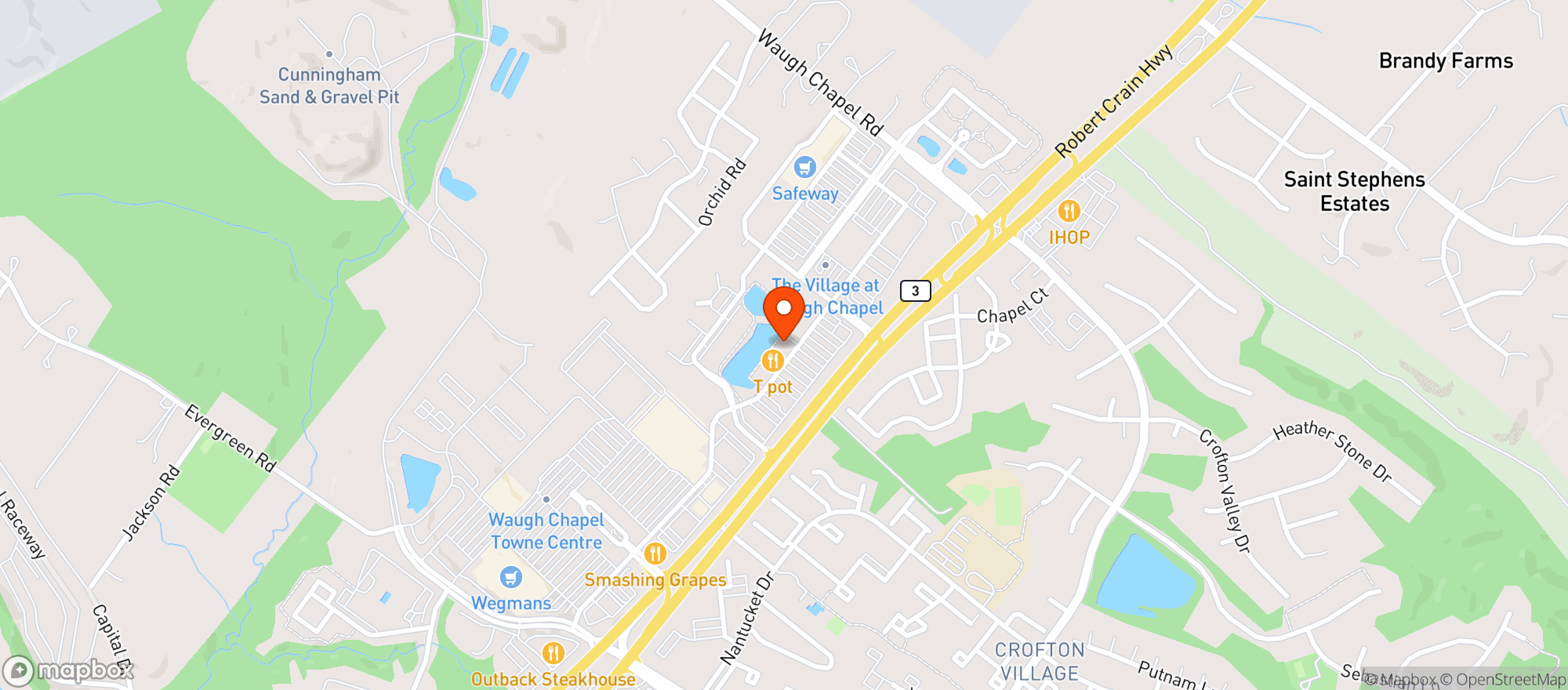 Map showing Friscos Tap House