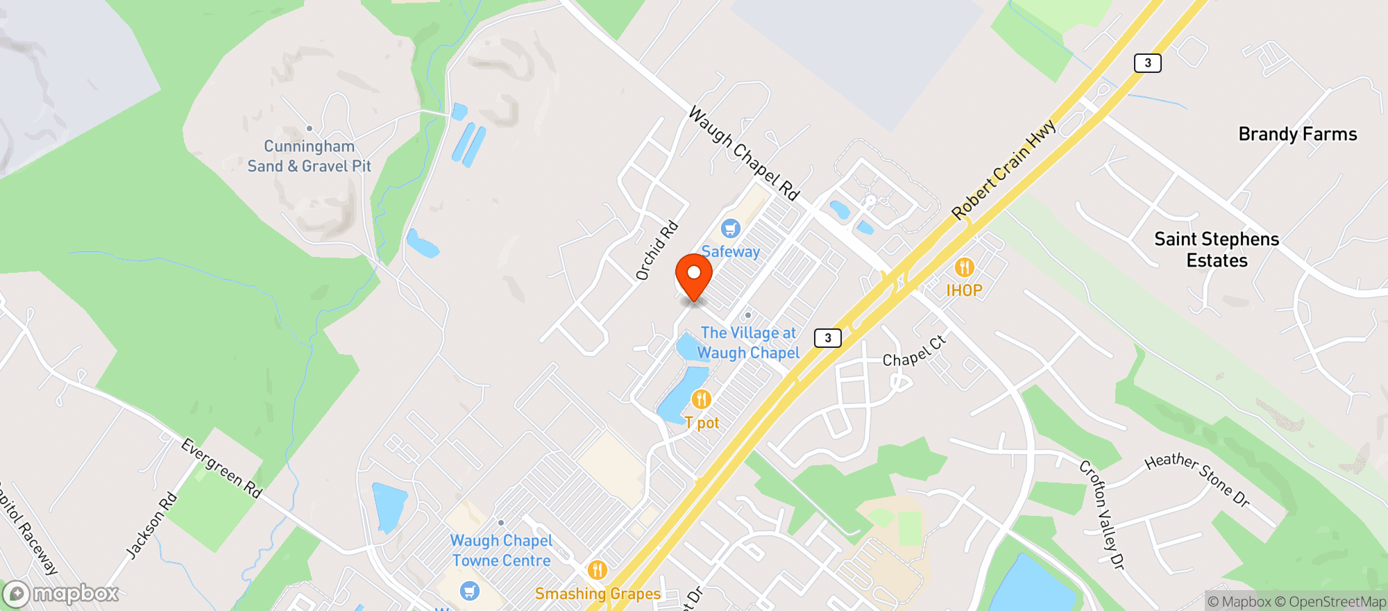 Map showing Gnc