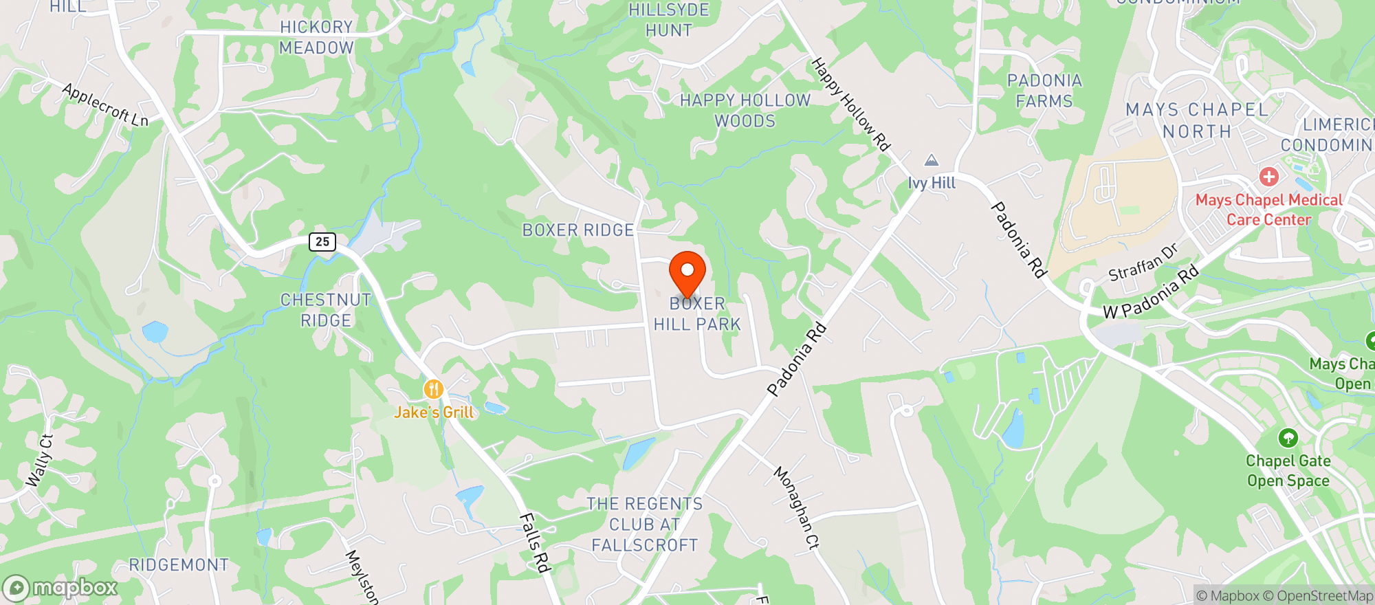 Map showing Copper Cafe
