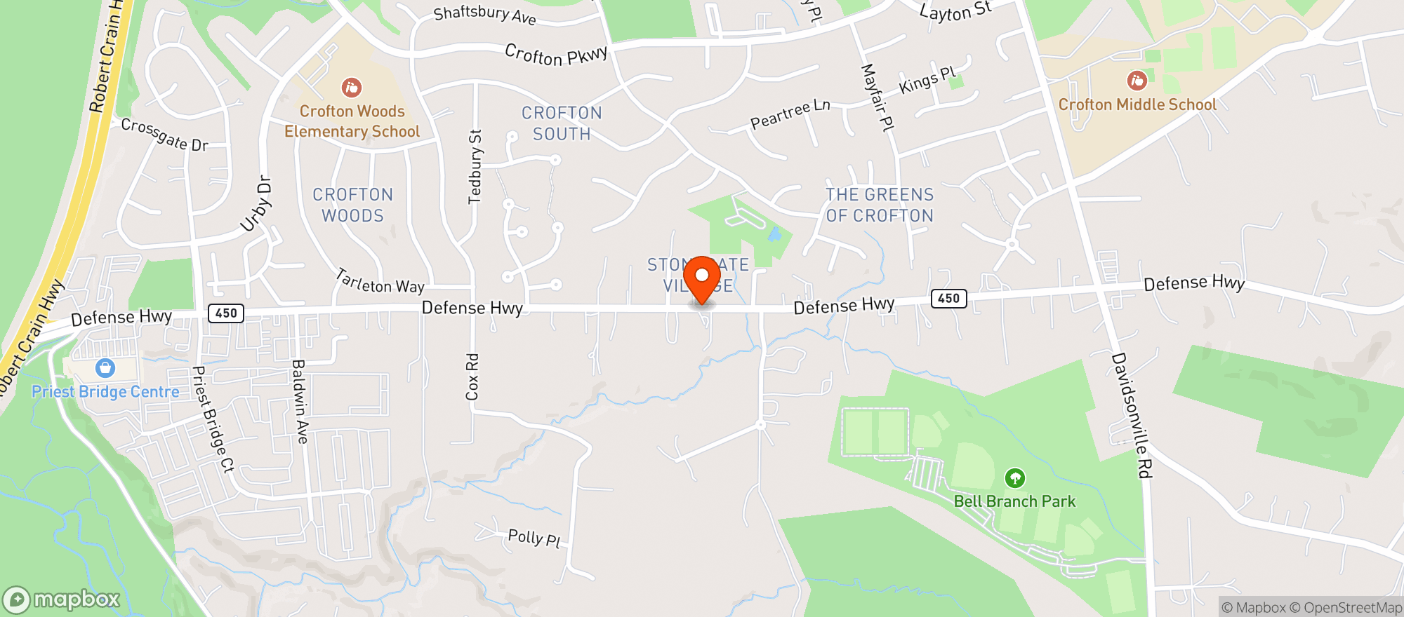 Map showing Elks Lodge