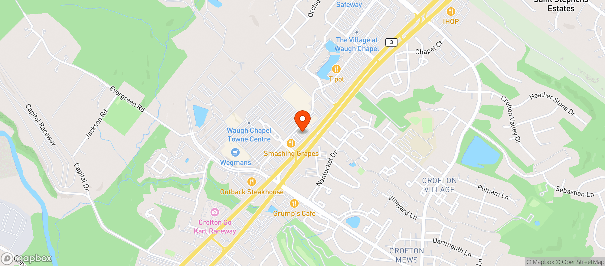 Map showing The Vitamin Shoppe