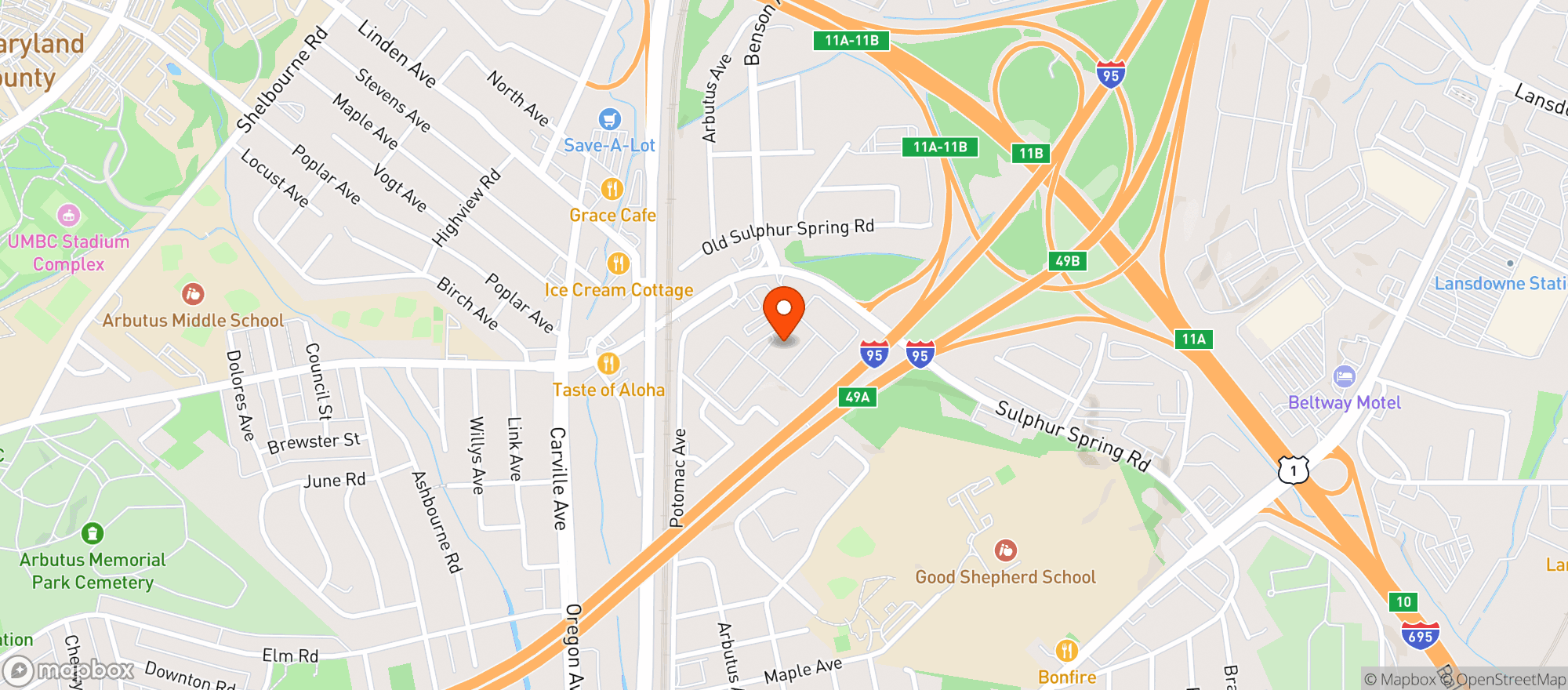 Map showing Kvc Smoke Shop