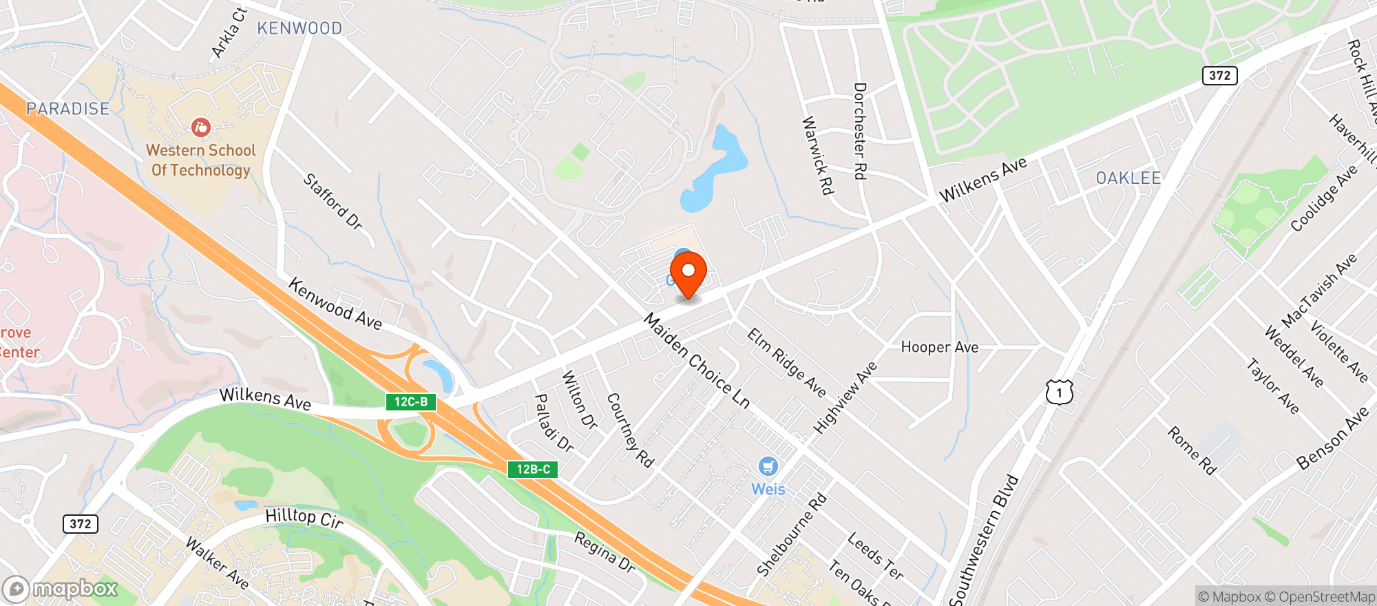 Map showing Wilkens Liquors