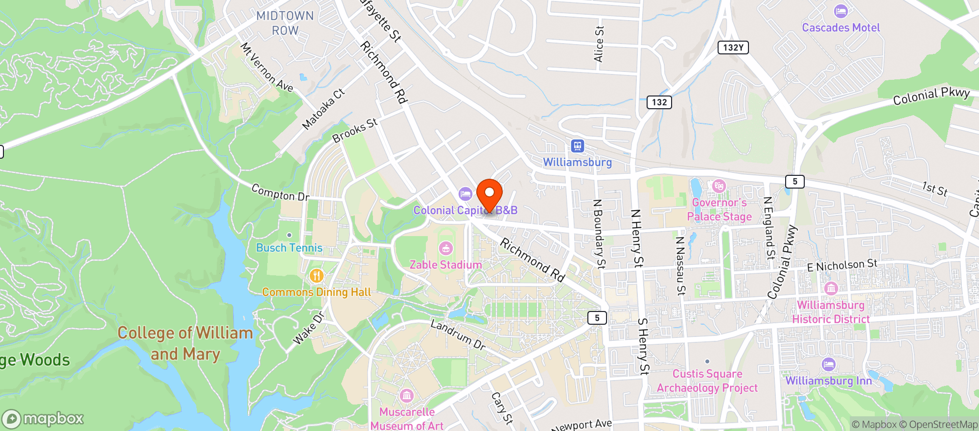 Map showing Pauls Delly