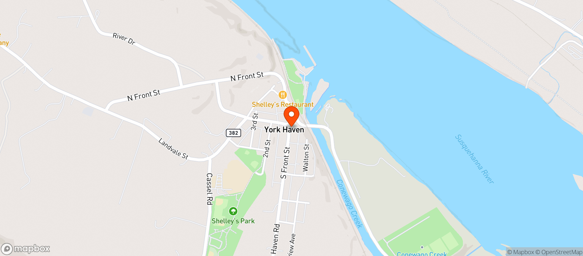 Map showing Kickin Kadilaks Bar & Grill