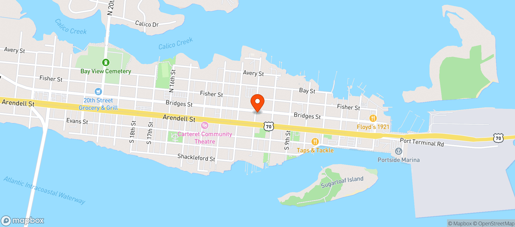 Map showing New Visage Med Spa