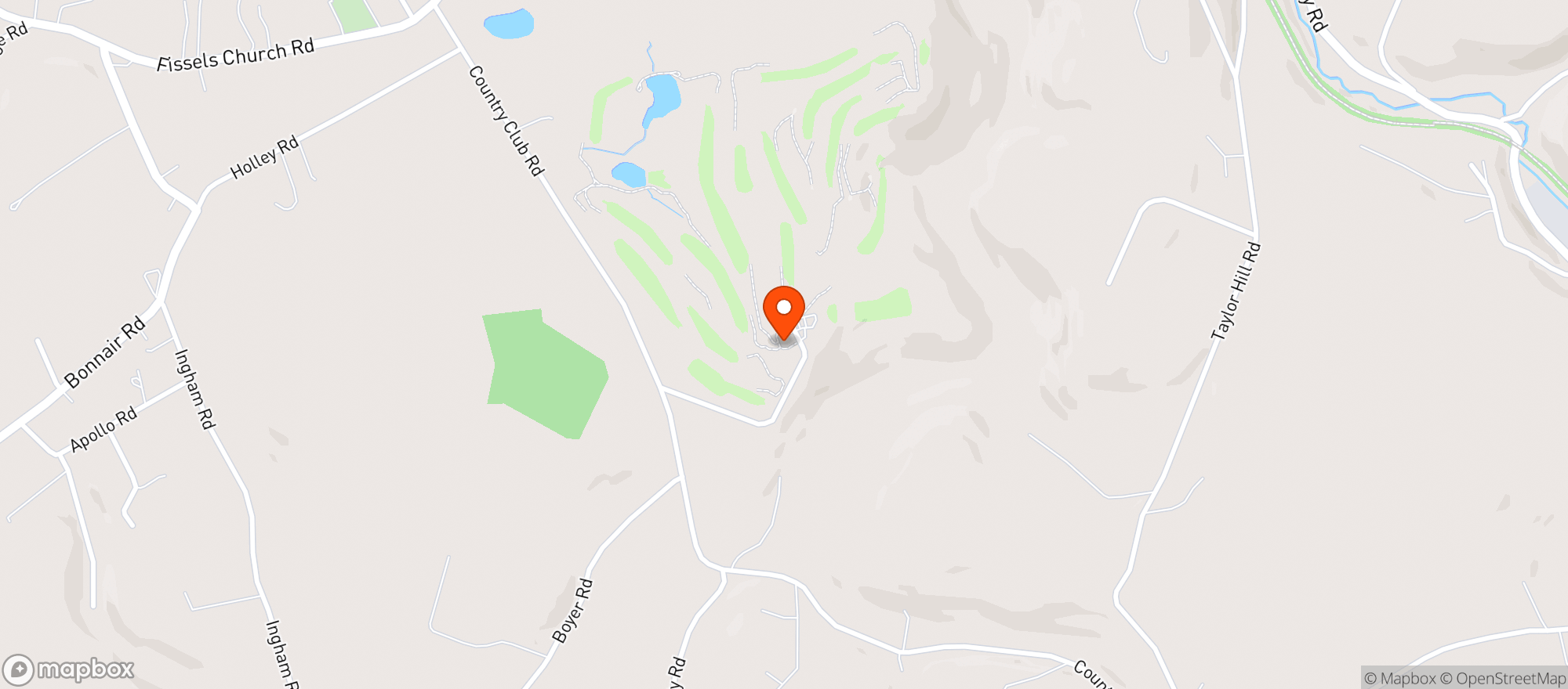 Map showing Bon Air Country Club
