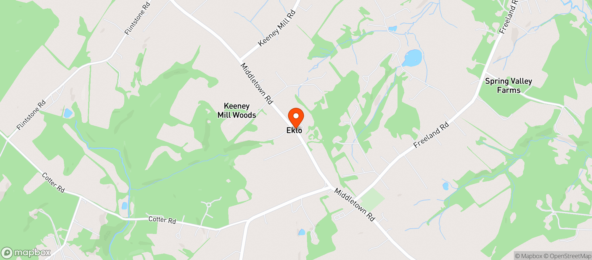 Map showing Freeland Wine & Spirits