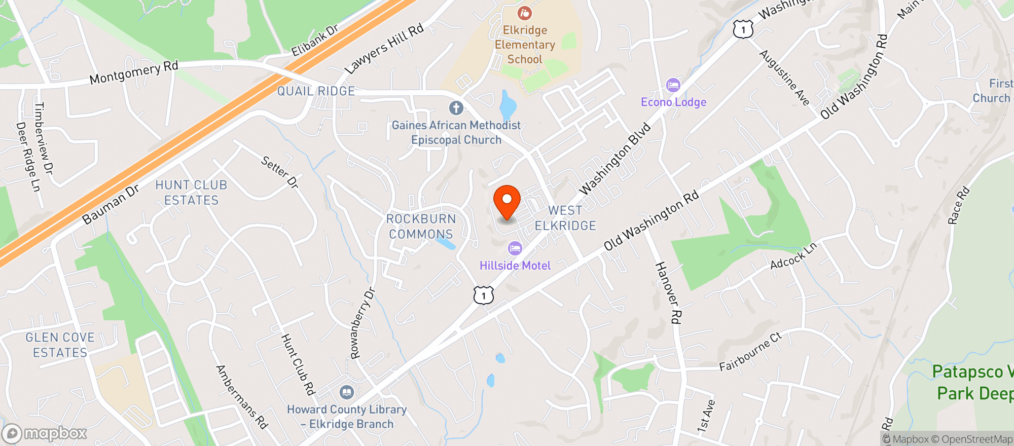 Map showing Green Valley Market