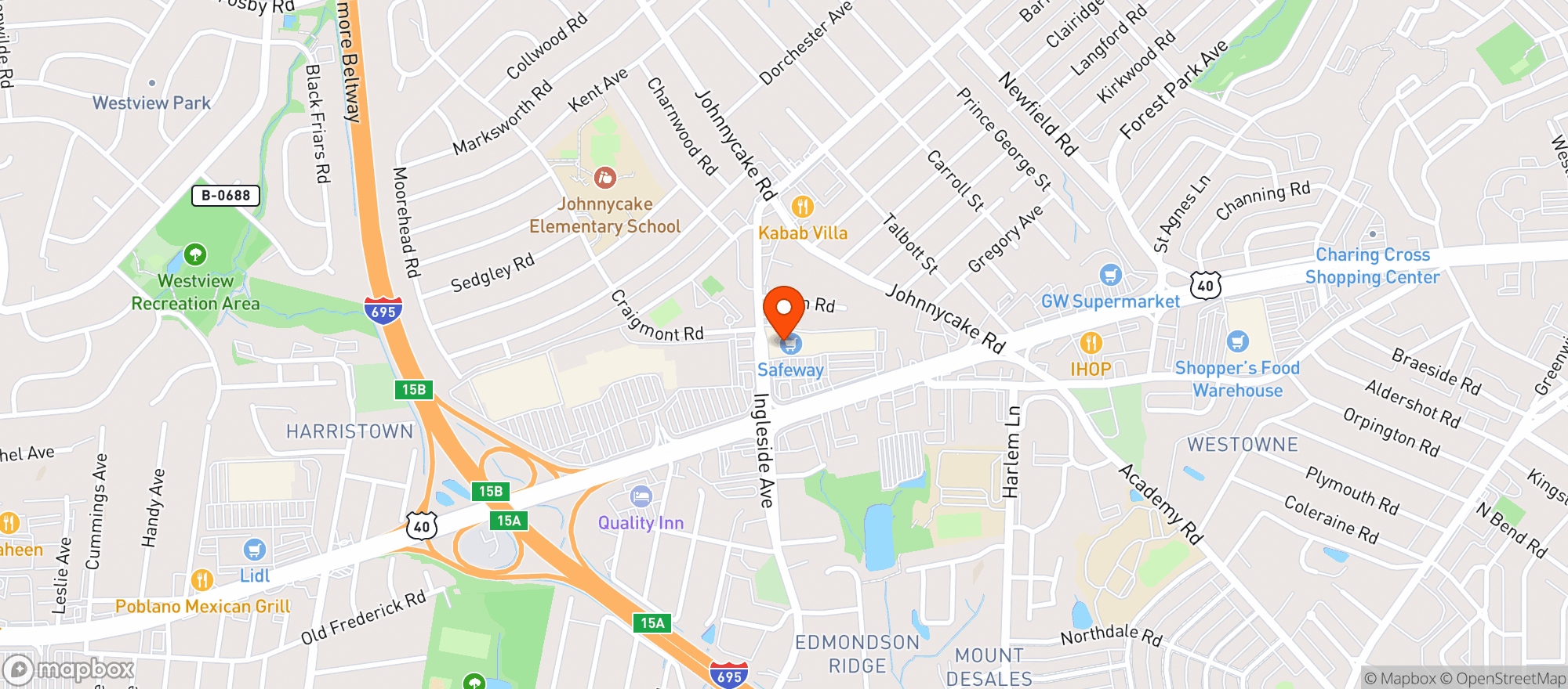 Map showing SAFEWAY #1469