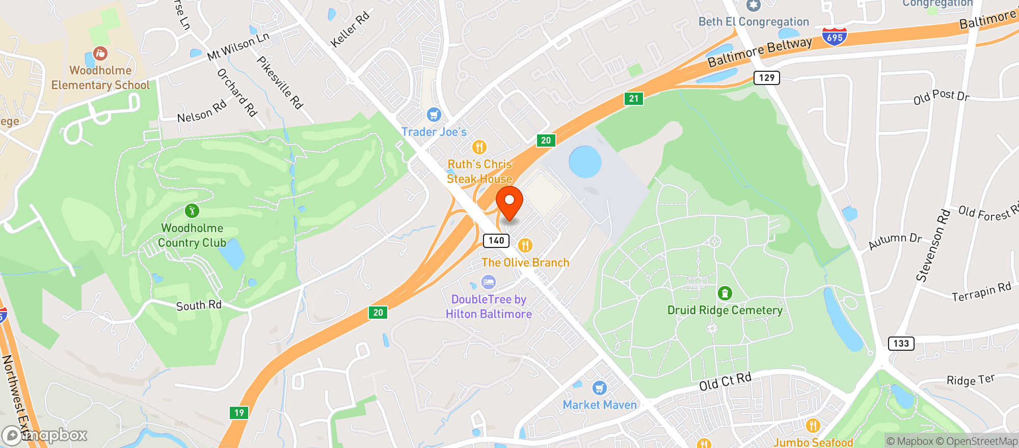 Map showing Target Store #1541