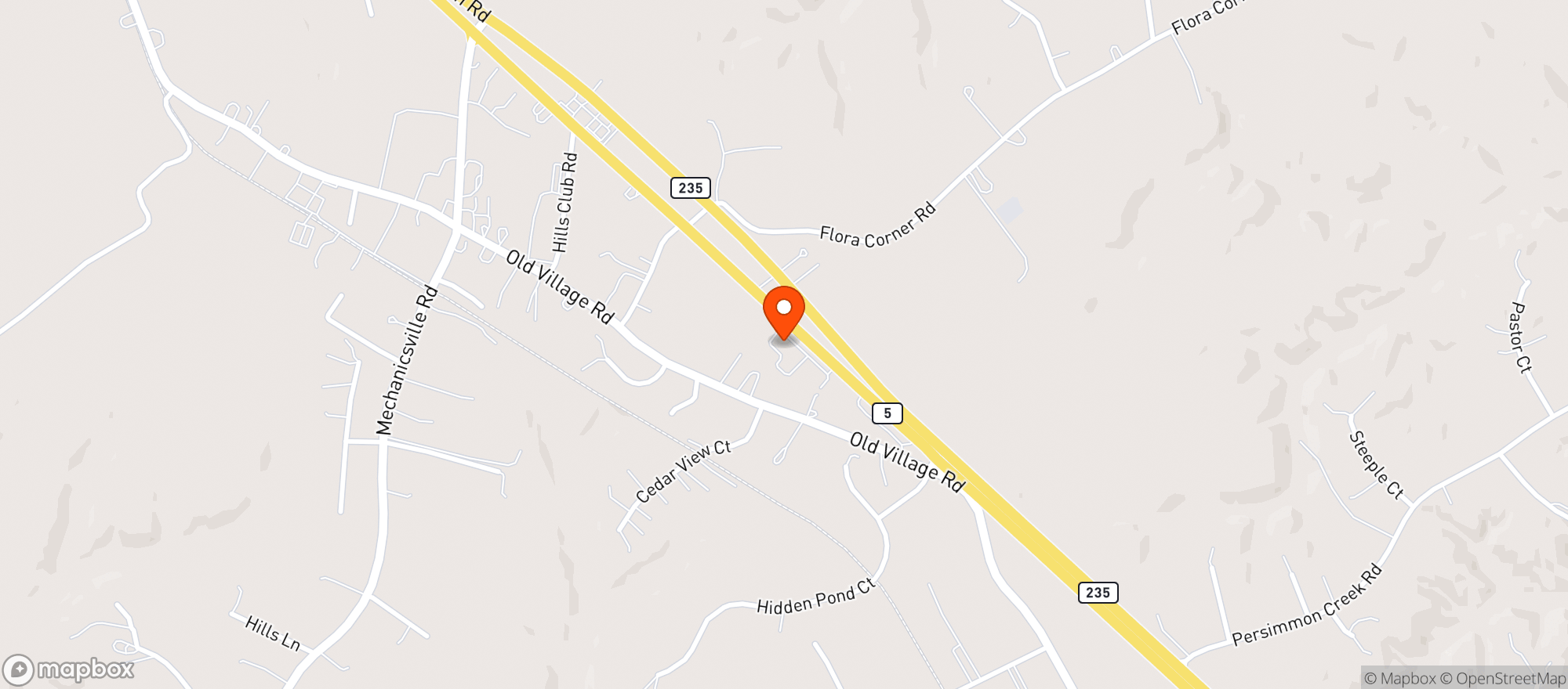 Map showing Story of Maryland - Mechanicsville