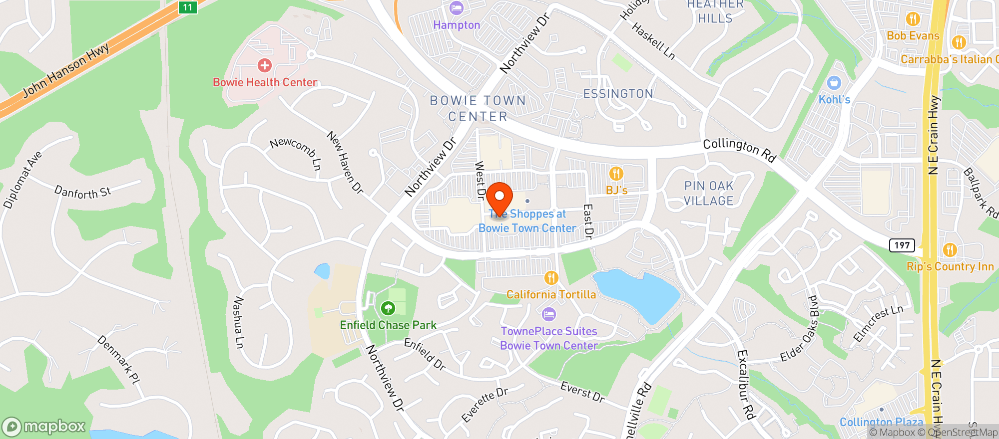 Map showing Gnc