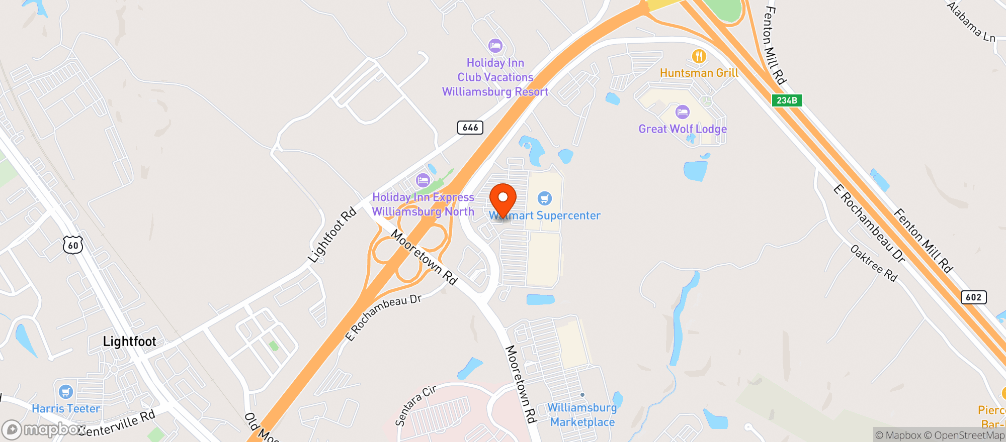 Map showing Walmart Supercenter #3219