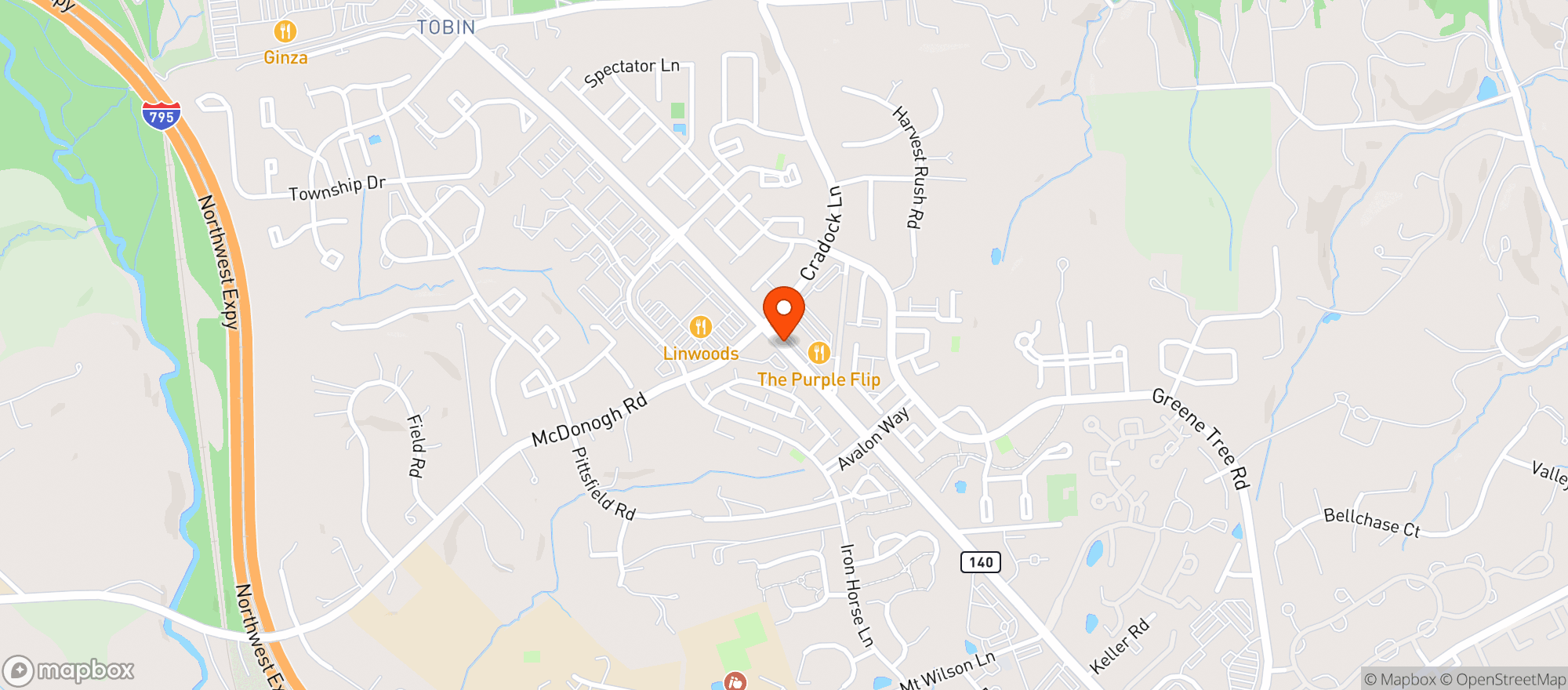 Map showing Valley Village Wine & Spirits