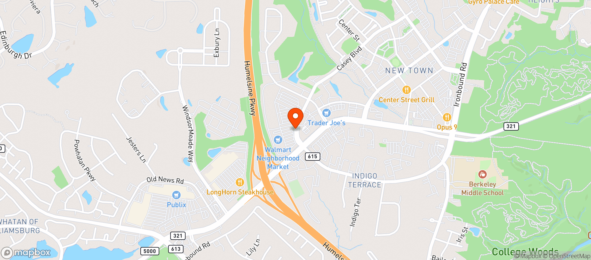 Map showing Walmart Neighborhood Market