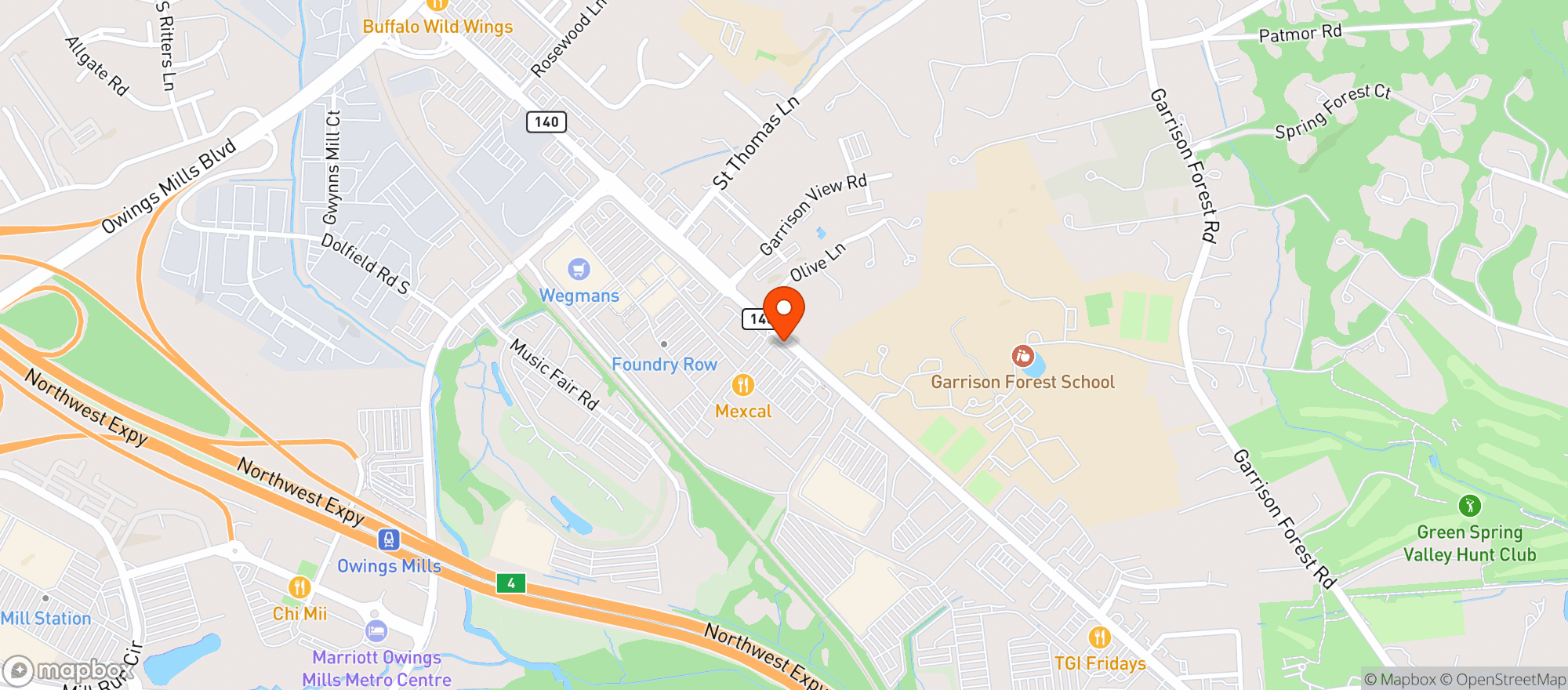 Map showing Gnc