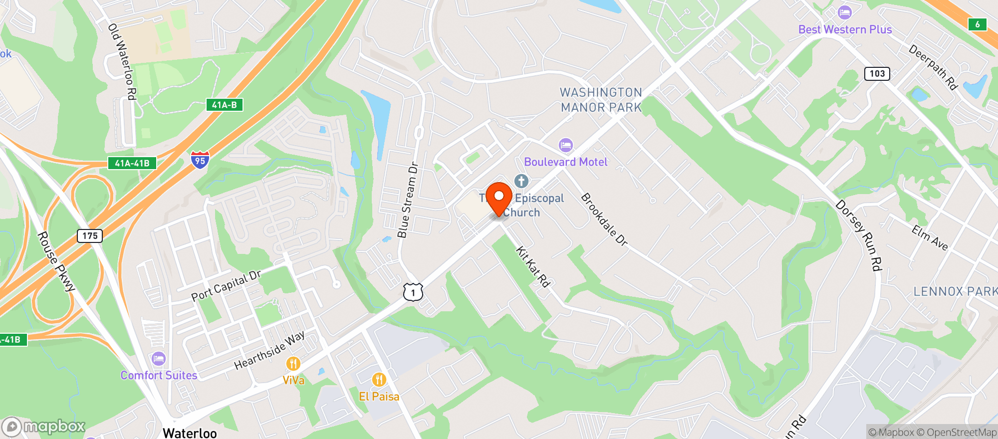 Map showing Triple Nines Bar & Billiards