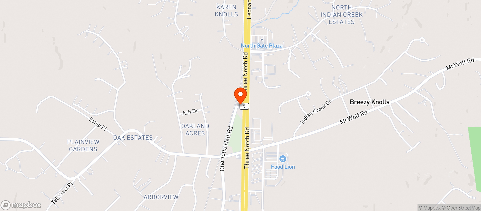 Map showing LIGHTHOUSE LIQUORS