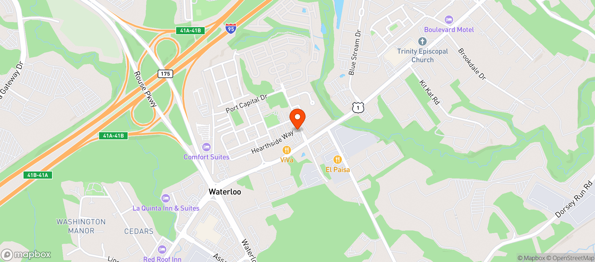 Map showing Howard Wine And Spirits