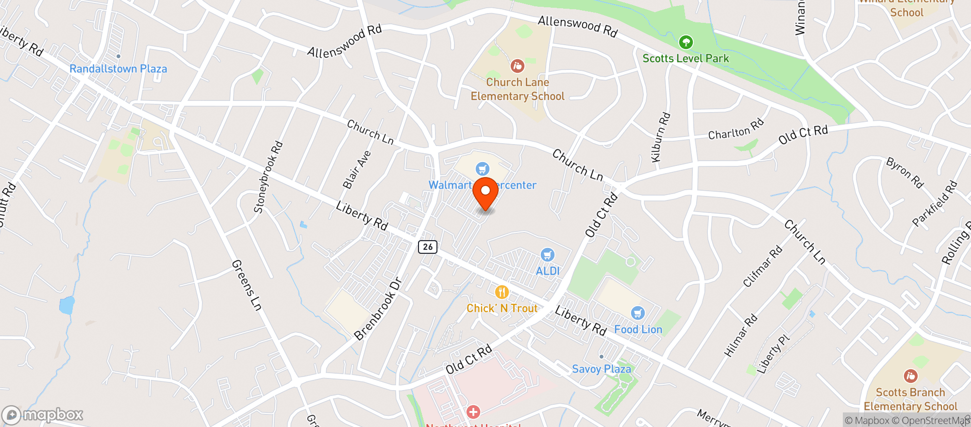 Map showing Elite Wine & Spirits