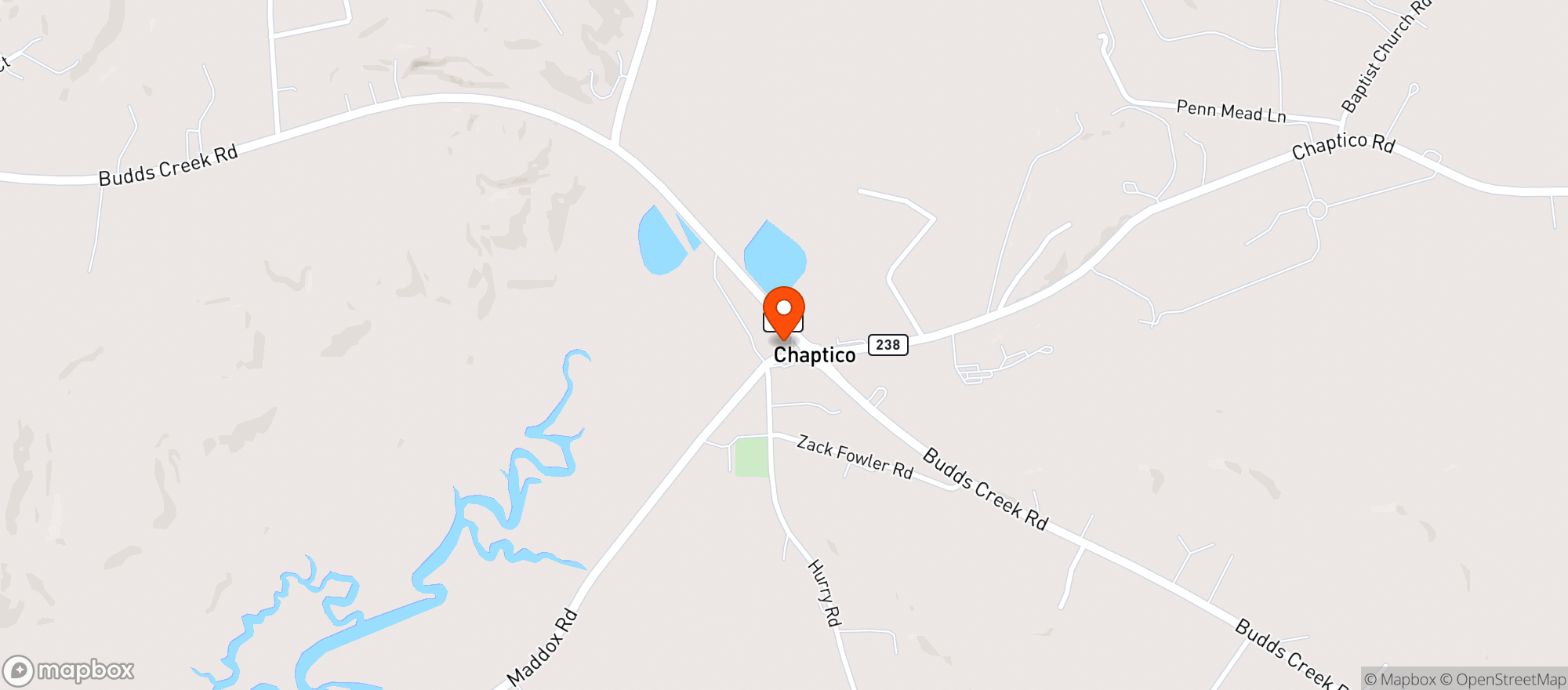 Map showing VILLAGE LIQUORS