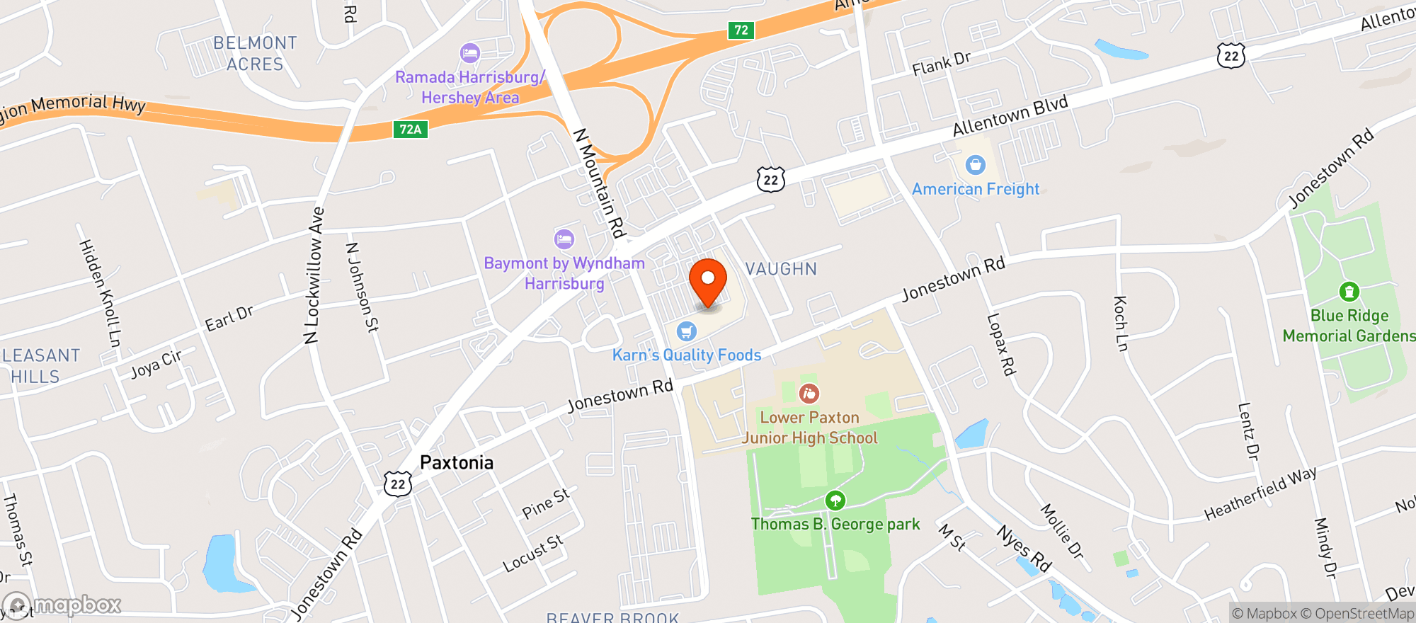 Map showing Zen & Now Wellness