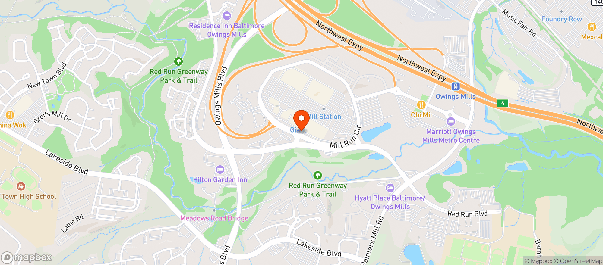 Map showing Giant