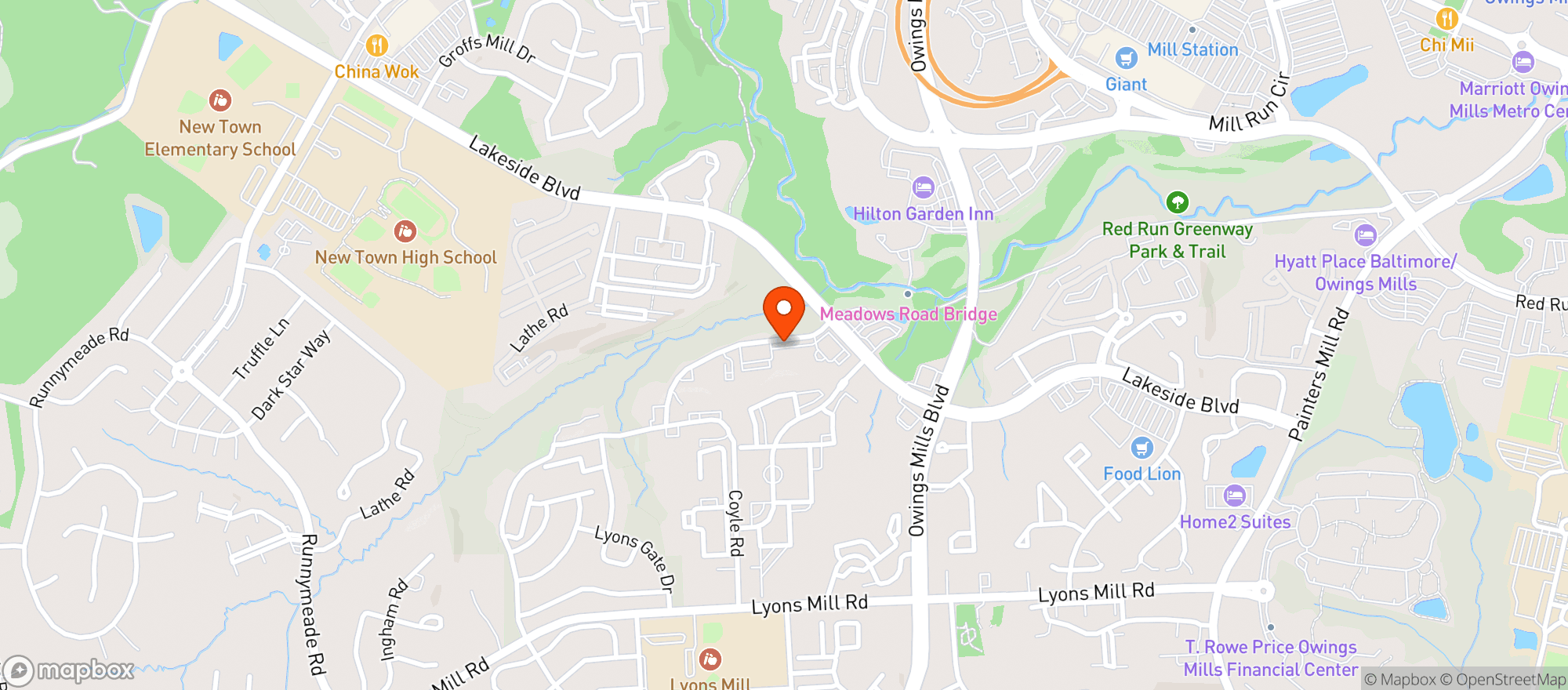 Map showing COMMON BROOK LIQUORS