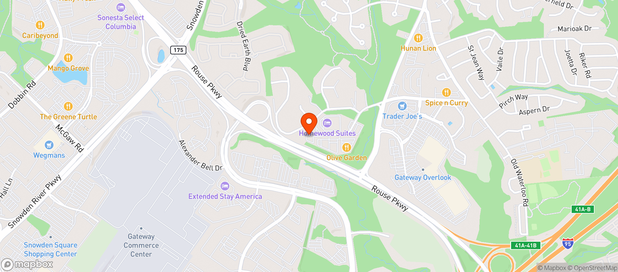 Map showing Tgi Fridays #238