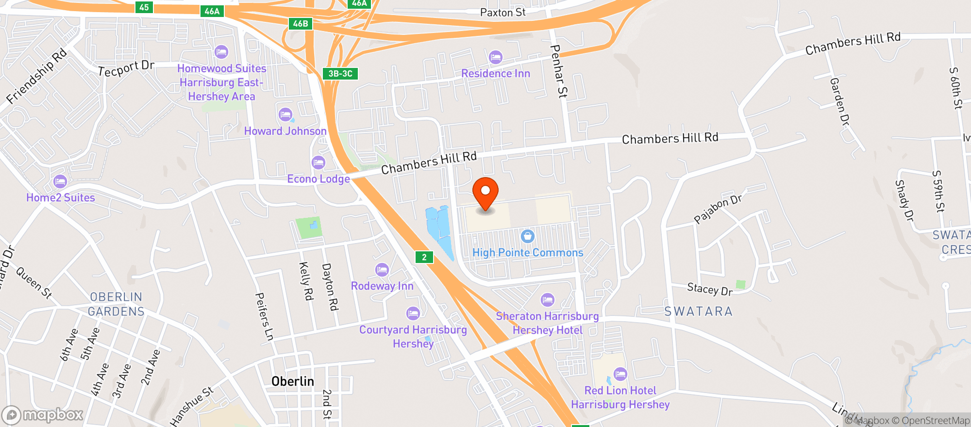 Map showing Target