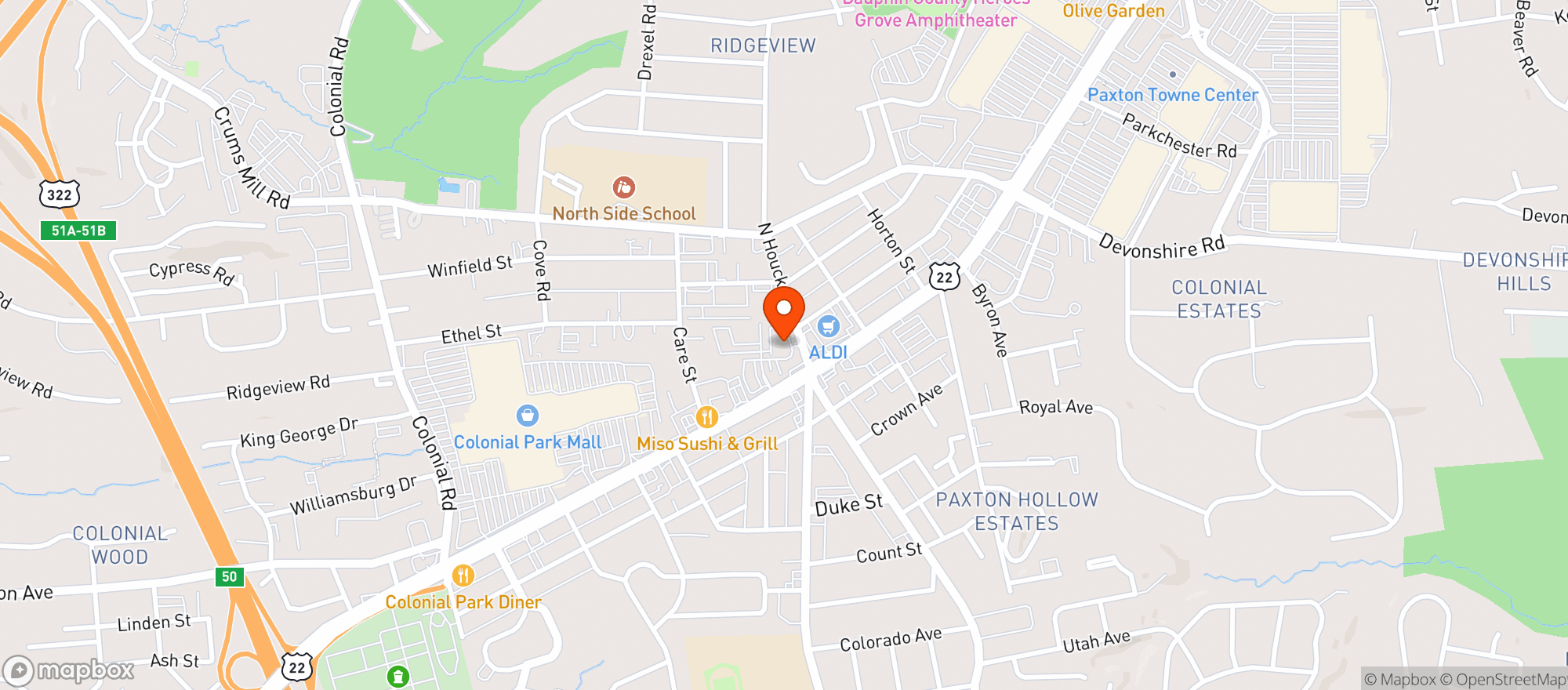 Map showing Gilligans Too