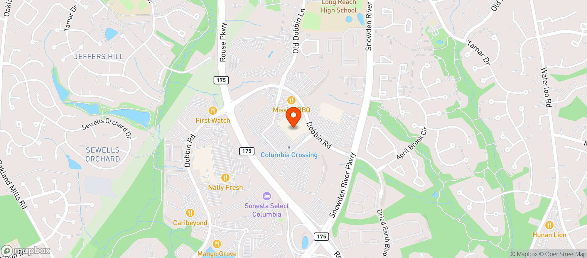 Map showing Target