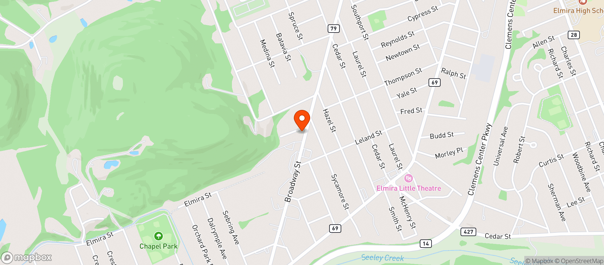Map showing Quick Stop