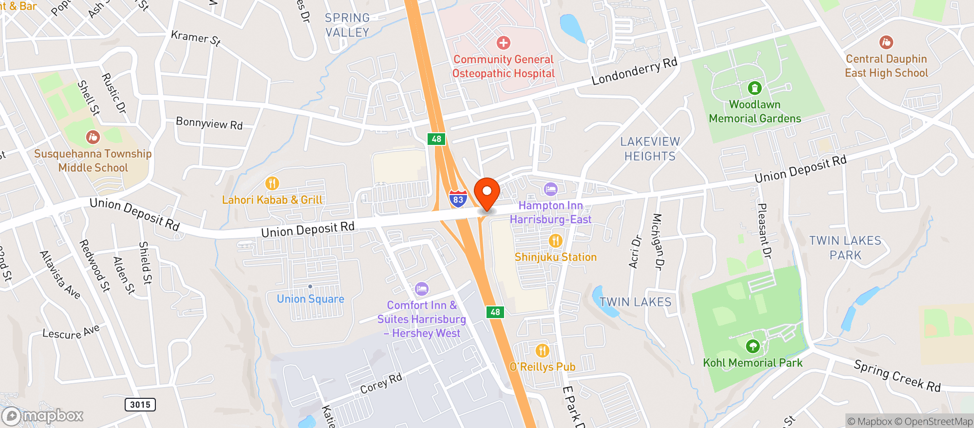 Map showing Giant Food Store