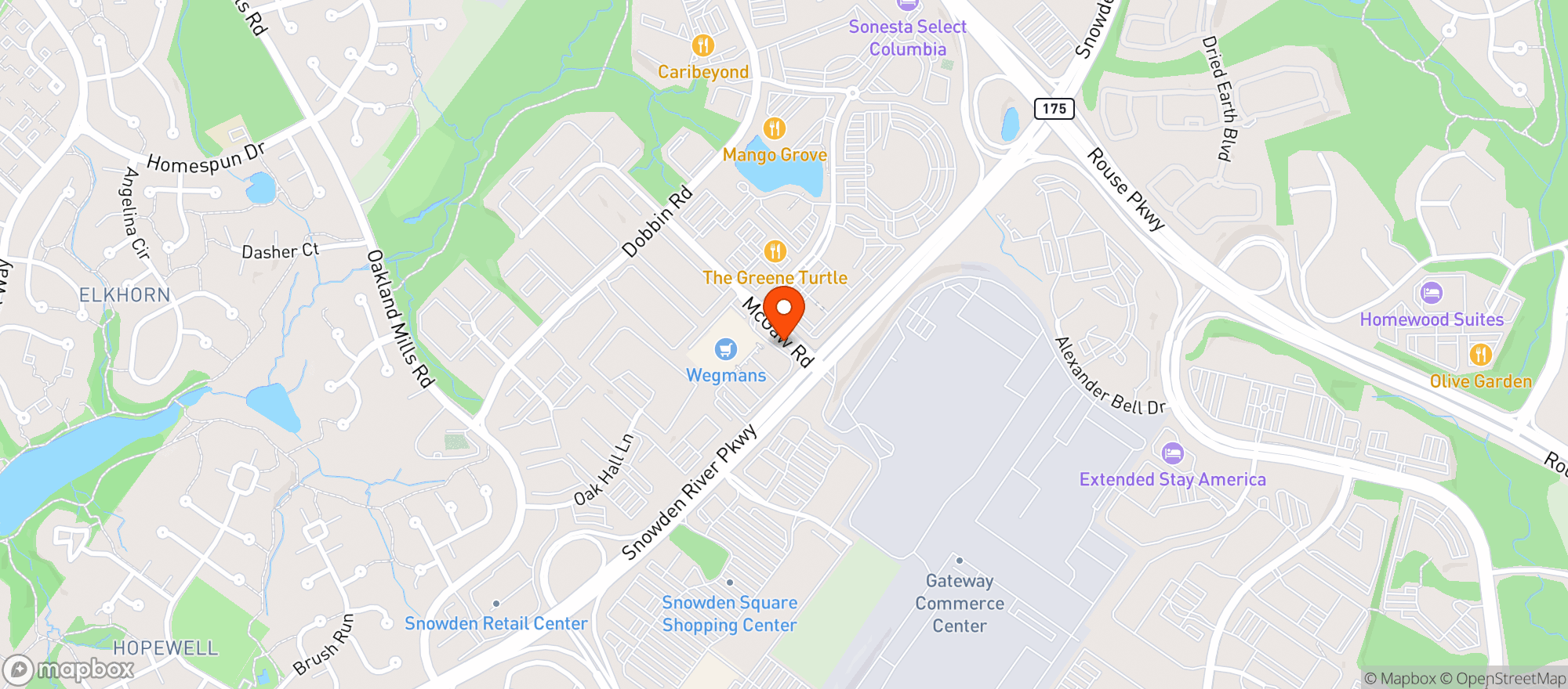 Map showing The Loft Wine & Spirits