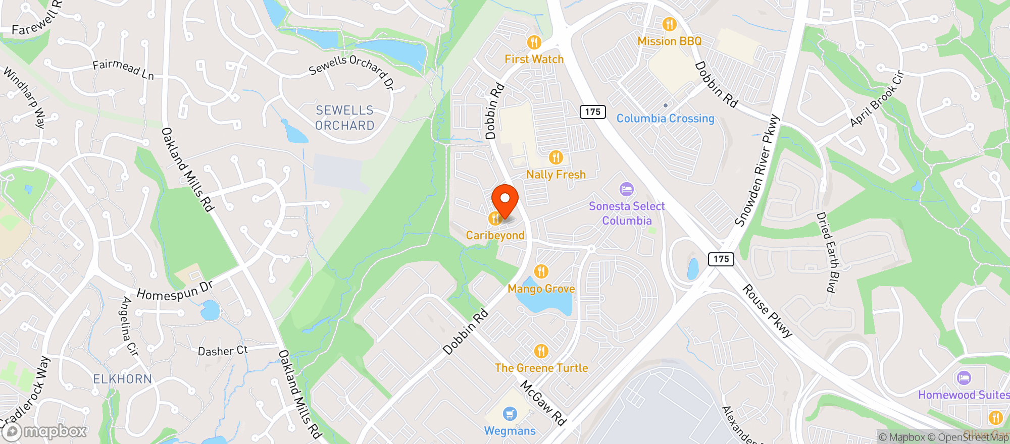 Map showing Sushi King Rest