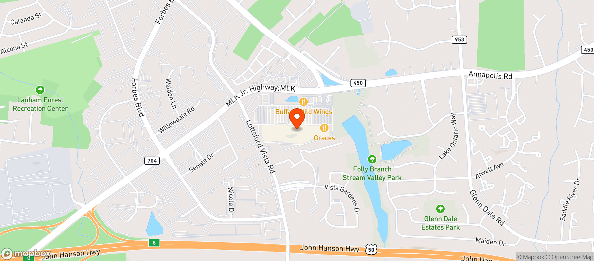 Map showing Target