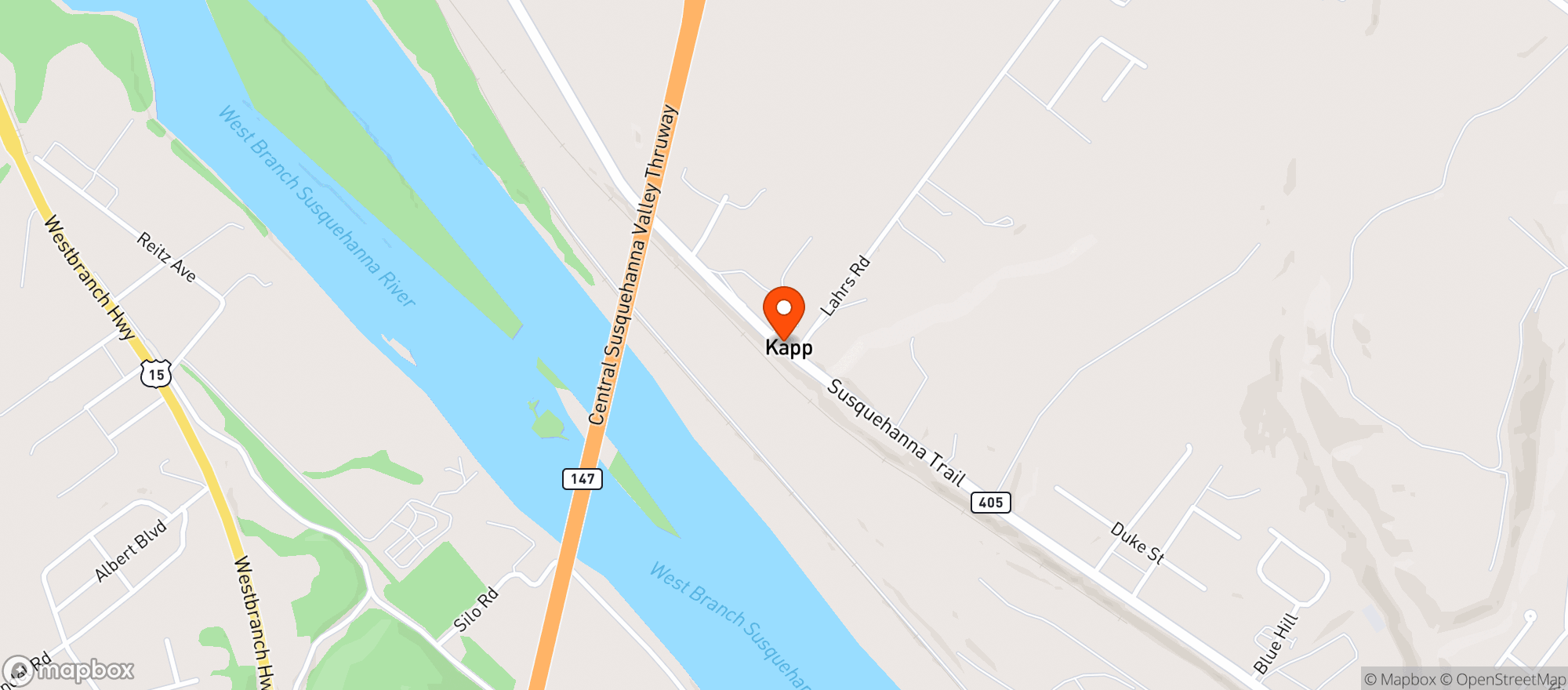 Map showing W & S Distributing