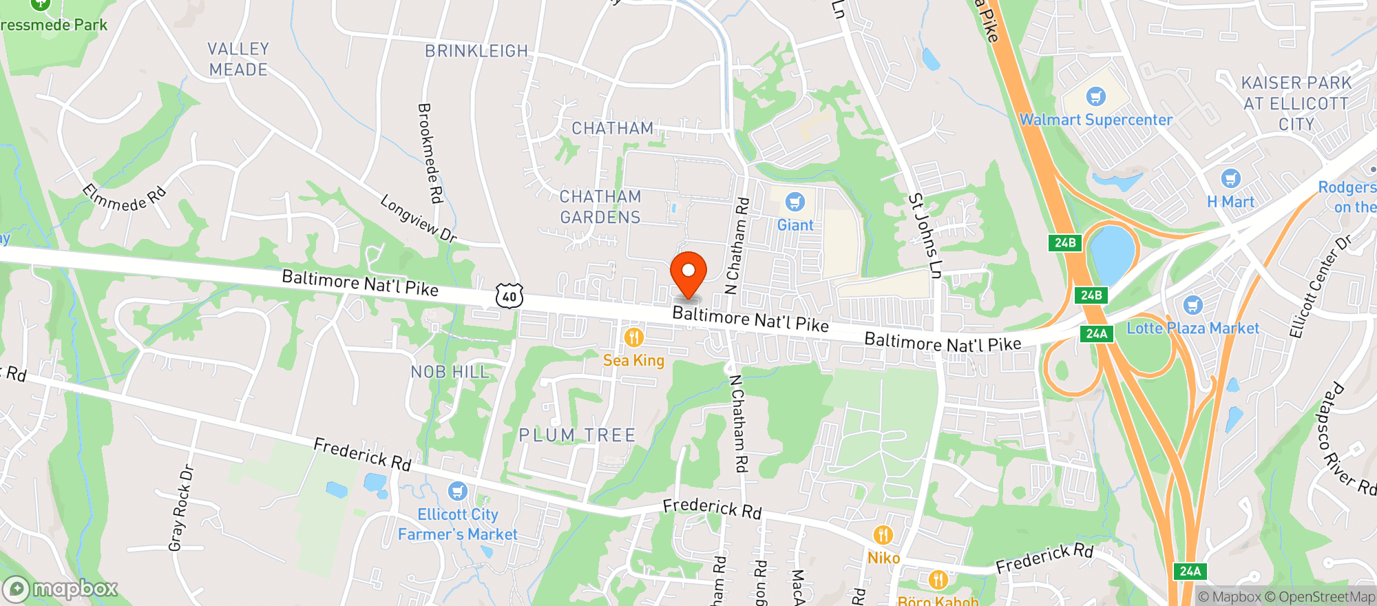 Map showing Shannons Saloon